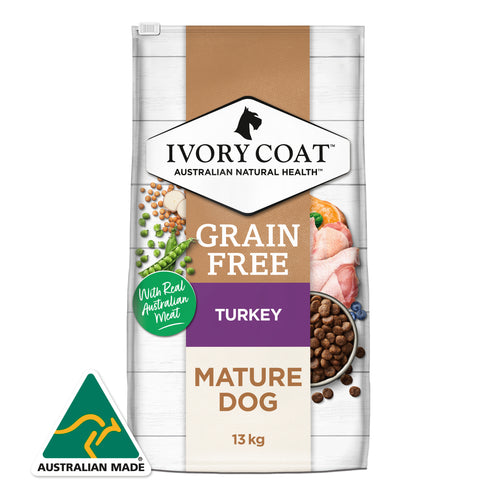 Ivory Coat DOG 狗糧 Grain Free【Turkey】Mature Dog 無穀物 低脂火雞肉 老年犬 13kg (訂貨需時3-5天)(IST13)